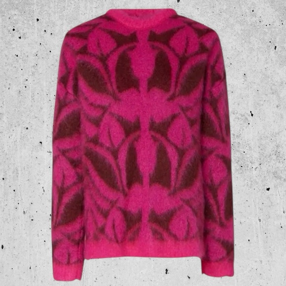 La DoubleJ Camden Jumper Bordeaux Fuchsia - Picture 3 of 12